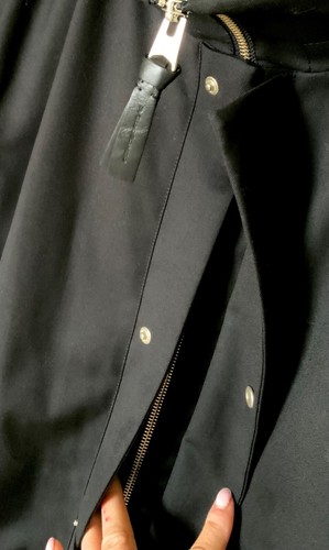 NWOT Mackage Thorin 2 in 1 Parka Zip Out Micro Puffer Coat Leather Trim sz 46 - Picture 7 of 11
