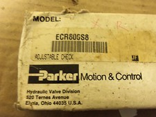 NEW PARKER MOTION AND CONTROL ADJUSTABLE CHECK VALVE ECR800S8 