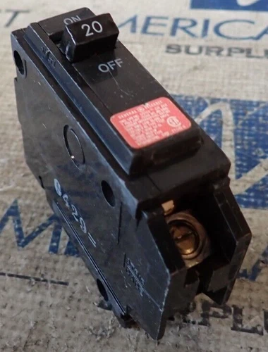 GE TXQB1120 20 Amp 120/240 VAC 1 Pole 65KA Type TXQB Circuit Breaker - TESTED