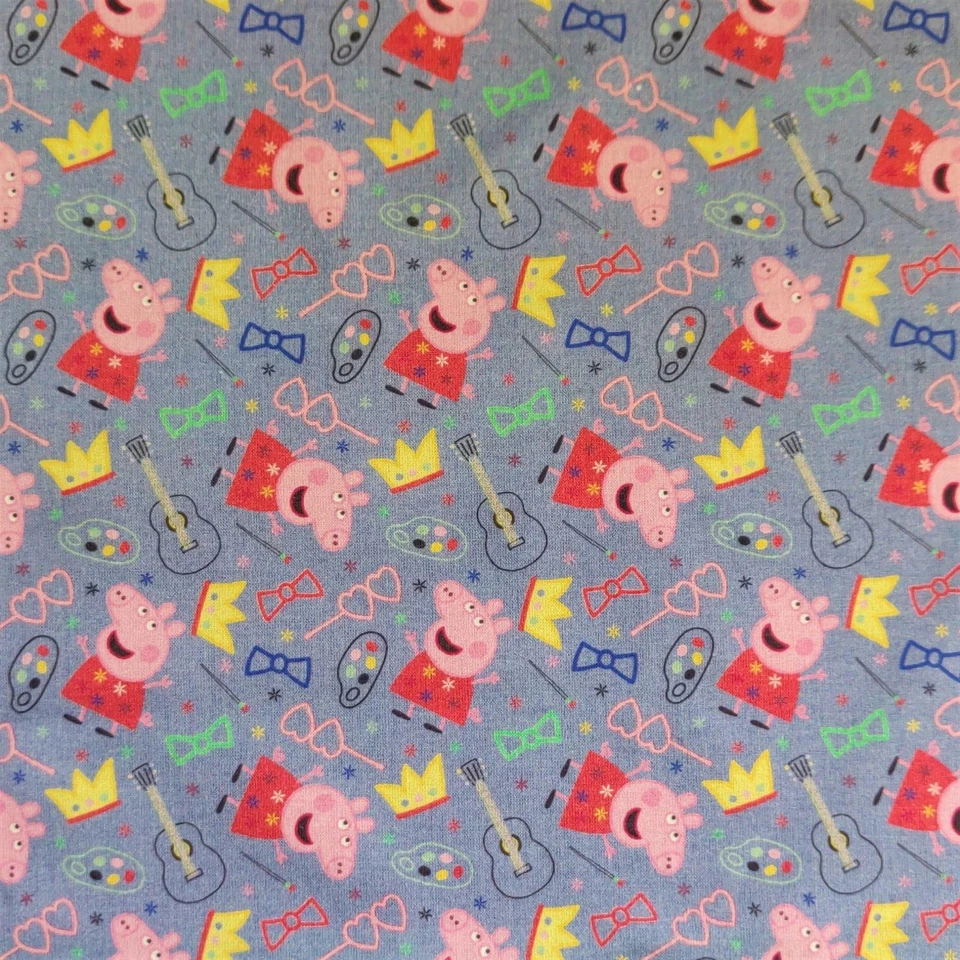 Cotton Digital Print Design Fabric Material - PEPPA PIG PARTY PEPPA - Image 2 of 2