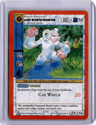 #125/159 - LAKE WORTH MONSTER - REGULAR - CRYPTID NATION 2ND ED - METAZOO - ENG