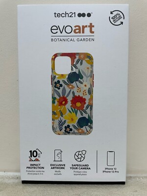 Tech21 EVO ART Floral Garden Starke Botanische Hülle Für iPhone 12 / 12 Pro