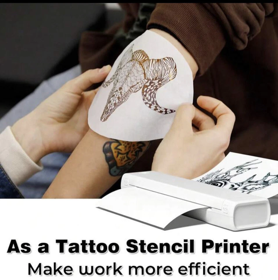 Phomemo M08F Portable Wireless Bluetooth A4 Thermal Printer Inkless (White) - Image 4 of 4