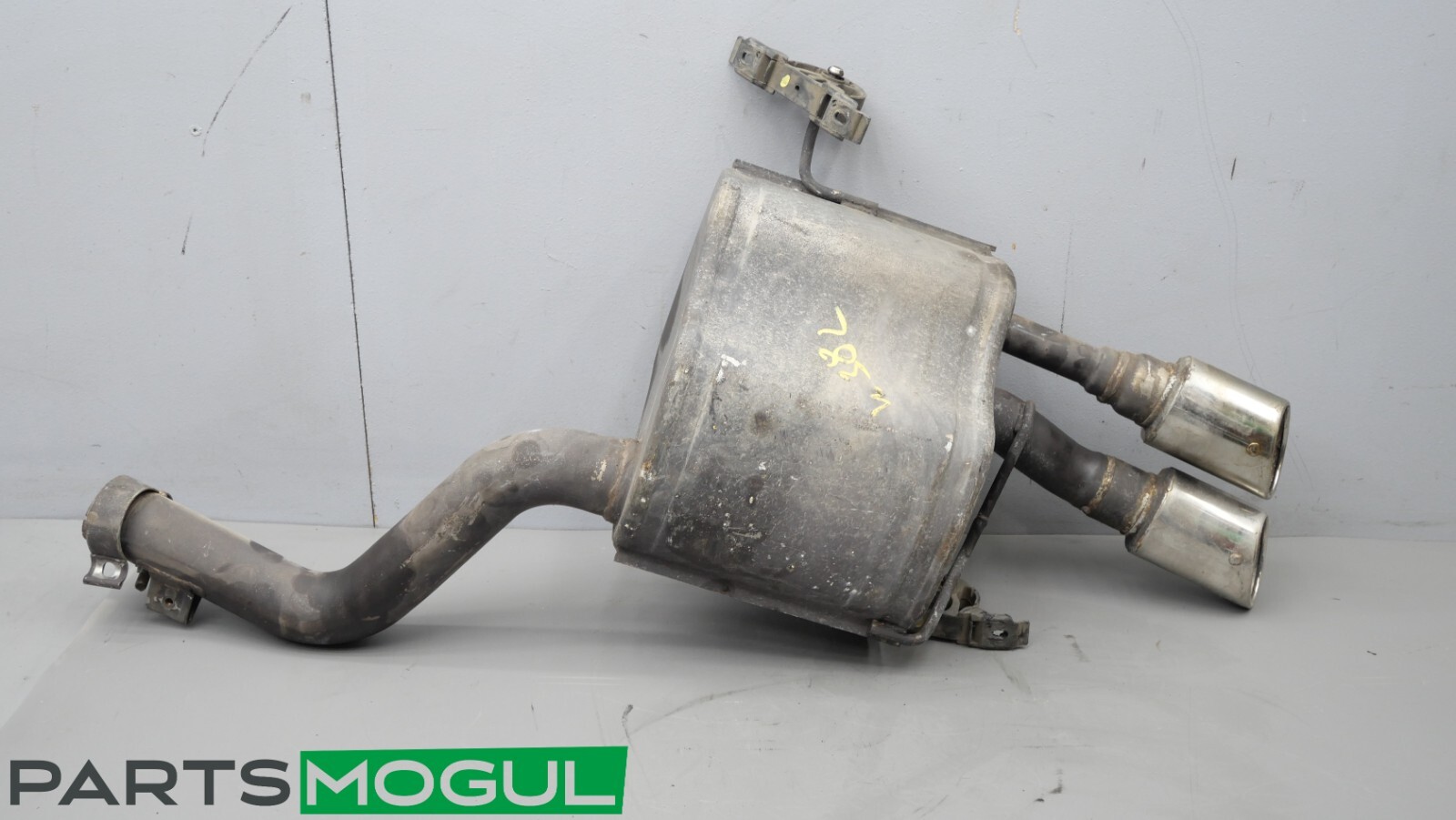 06 MASERATI QUATTROPORTE M139 REAR LEFT EXHAUST MUFFLER DUAL TIPS OEM