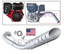 Exhaust Header pipe for: Predator Max 459cc from Harbor Freight tools.