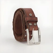 NEW Harley-Davidson Men's Ribbed & Studded Detail Genuine Leather Belt Size 38