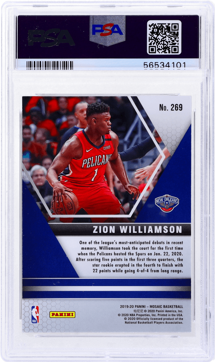 その他 2019 Mosaic Zion Williamson RC PSA10 2019 Panini Mosaic Zion Williamson #269 PSA 10 Rookie RC | eBay