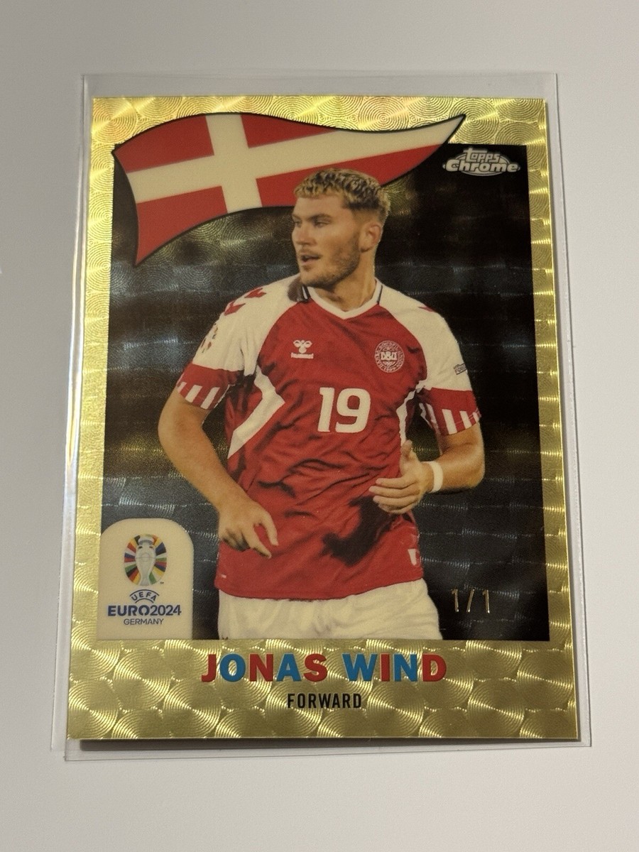 2024 Topps Chrome UEFA EURO 1960 SuperFractor Jonas Wind 1/1