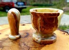 Onyx Marble Mortar and Pestle 3in
