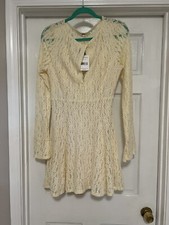 Free People lace dress sz L nwt $128