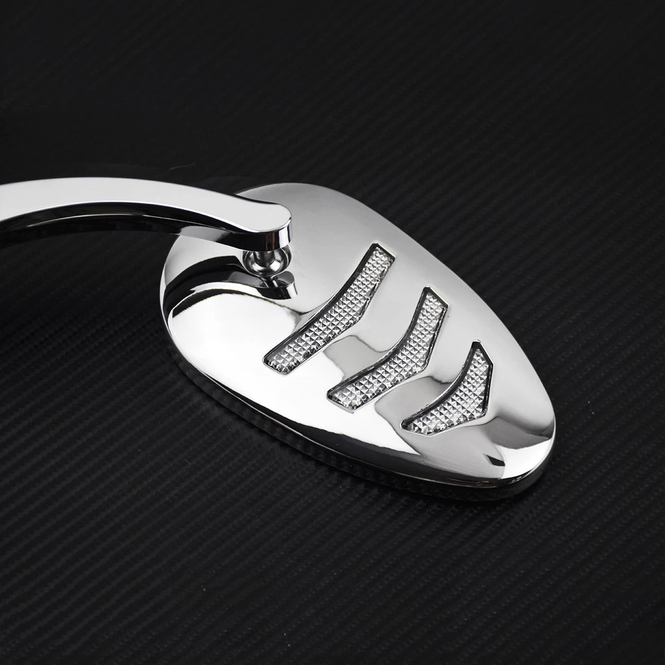 Хромированное мотоциклетное зеркало со светодиодным указателем поворота подходит для Harley Road King 14-up Dyna - Изображение 4 из 4