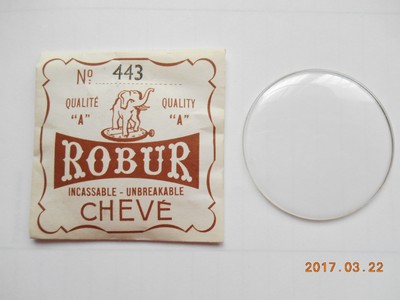 Verre De Montre ROBUR – Incassable Bombé Biseau 42 Mm – Acrylique France