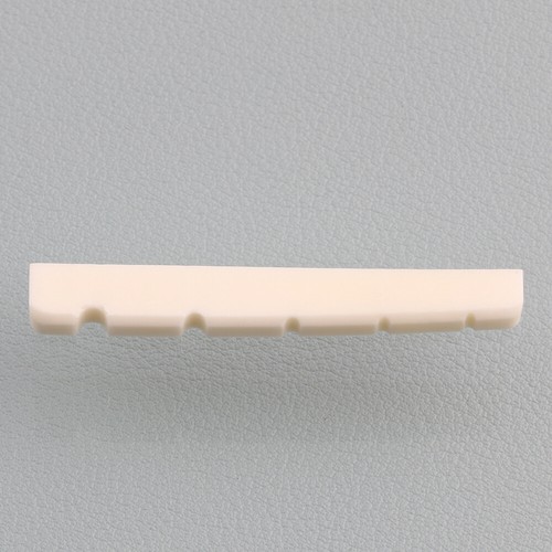 2PCS Flat Bottom Bleached Bone 5-String Electric Bass Nut 45mm - Picture 5 of 6