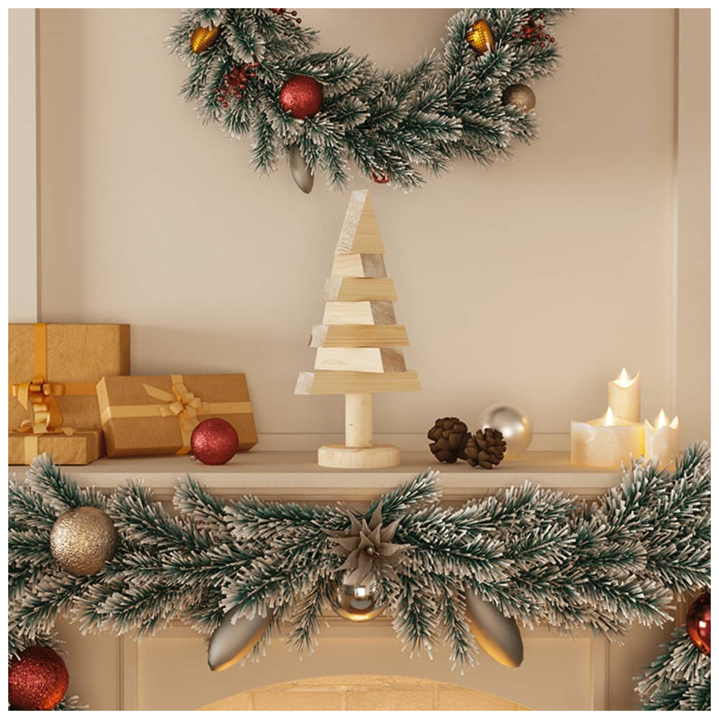 solid wooden christmas tree