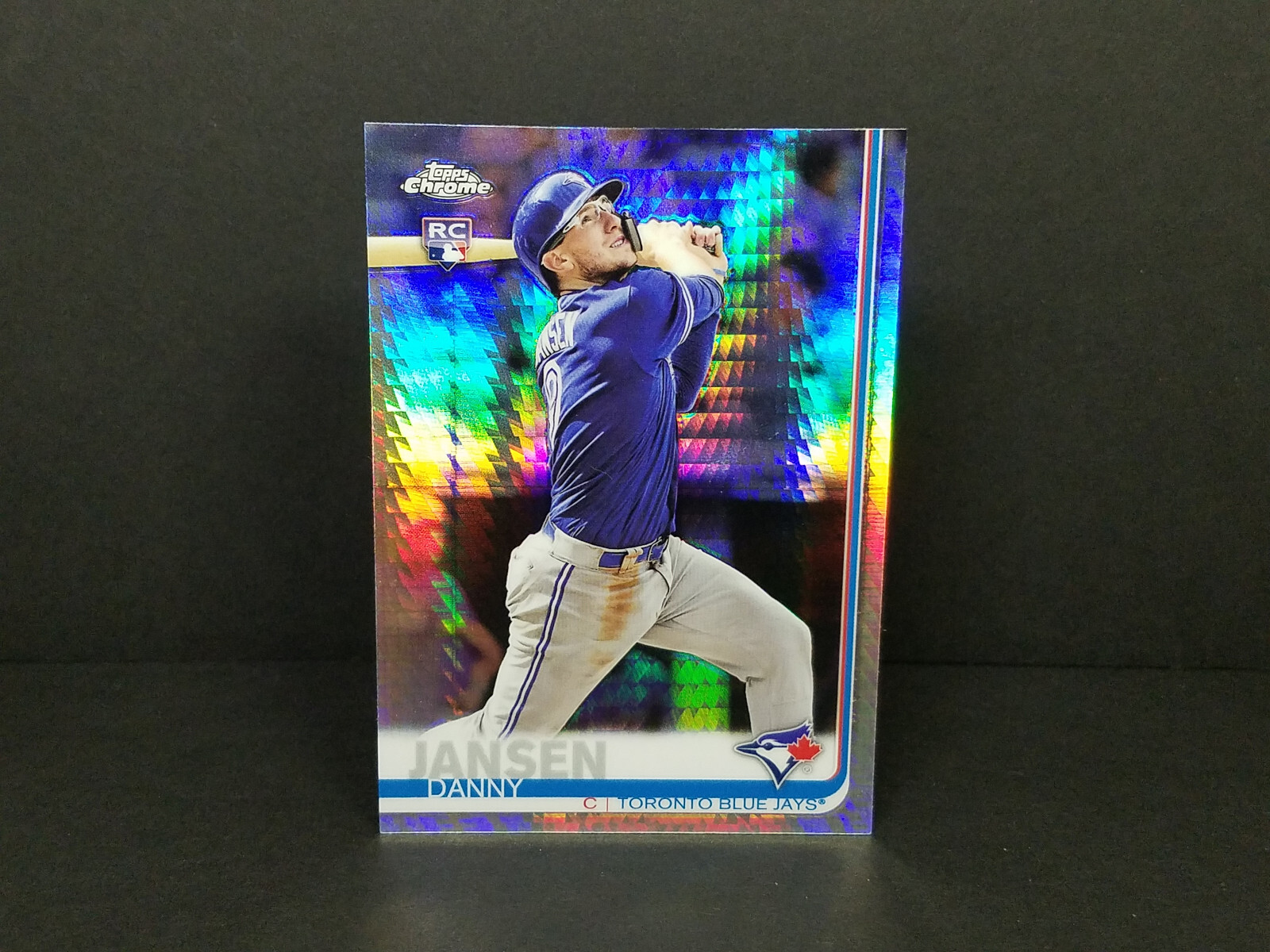 2019 Topps Chrome #35 Danny Jansen, Blue Jays (RC) - Prism Refractor Parallel