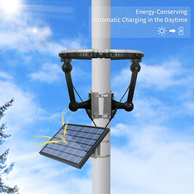 Flag Pole Light Solar Powered 4640 Lumens Brightest Solar Flagpole