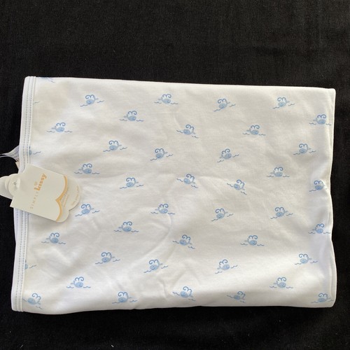 Kissy Kissy NWT White/Blue Whale Romper Bib Hat Blanket Boxed Set -6-9 Mos - Picture 7 of 9