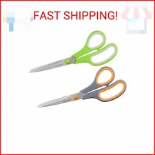 Amazon Basics Multipurpose Stainless Steel Scissors for Office, Crafts, Paper Cu