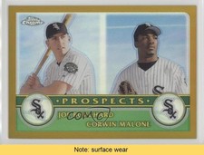 2003 Chrome Prospects Gold Refractor 93/449 Joe Borchard Corwin Malone READ k5i