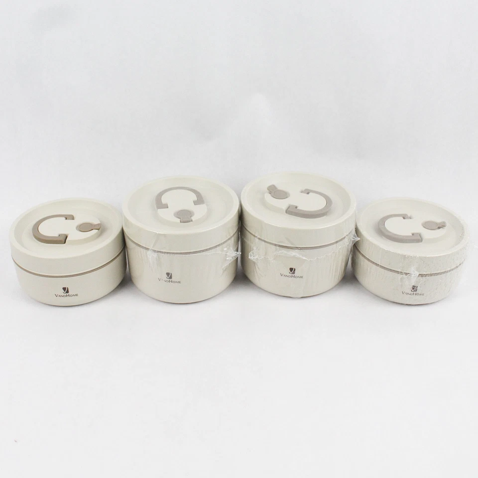 Vandhome Bento Box Set with Insulated Bag, 4 Stainless Steel Containers & Spoon - Изображение 2 из 4