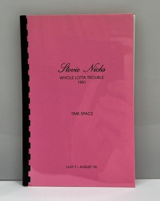 Stevie Nicks Whole Lotta Trouble 1991 American Tour Itinerary Time Space