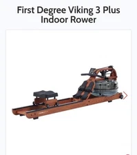 Viking 3 AR Plus Rower. Fluid water rower. New with warranty. Current model 
