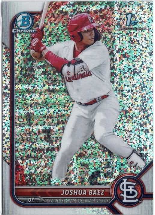 2022 Bowman Chrome Joshua Baez 1st Bowman Speckle Refractor /299 Card BCP-112