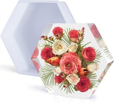 9 Inch Large Silicone Molds for Resin Casting - Upgraded Hexagon Shapes for Flow