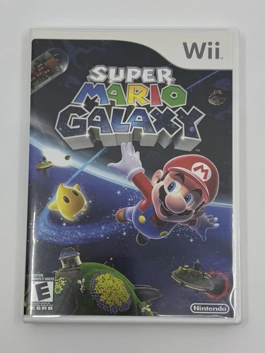 Super Mario Galaxy (Nintendo Wii 2007) Complete With Manual CIB