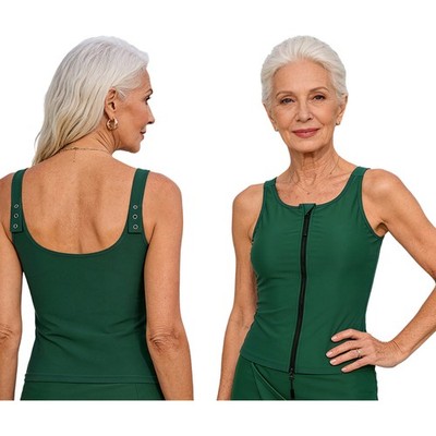 Women Vest Elderly Friendly Swim Tank Top Pool Party Adaptive Supportive Ladies