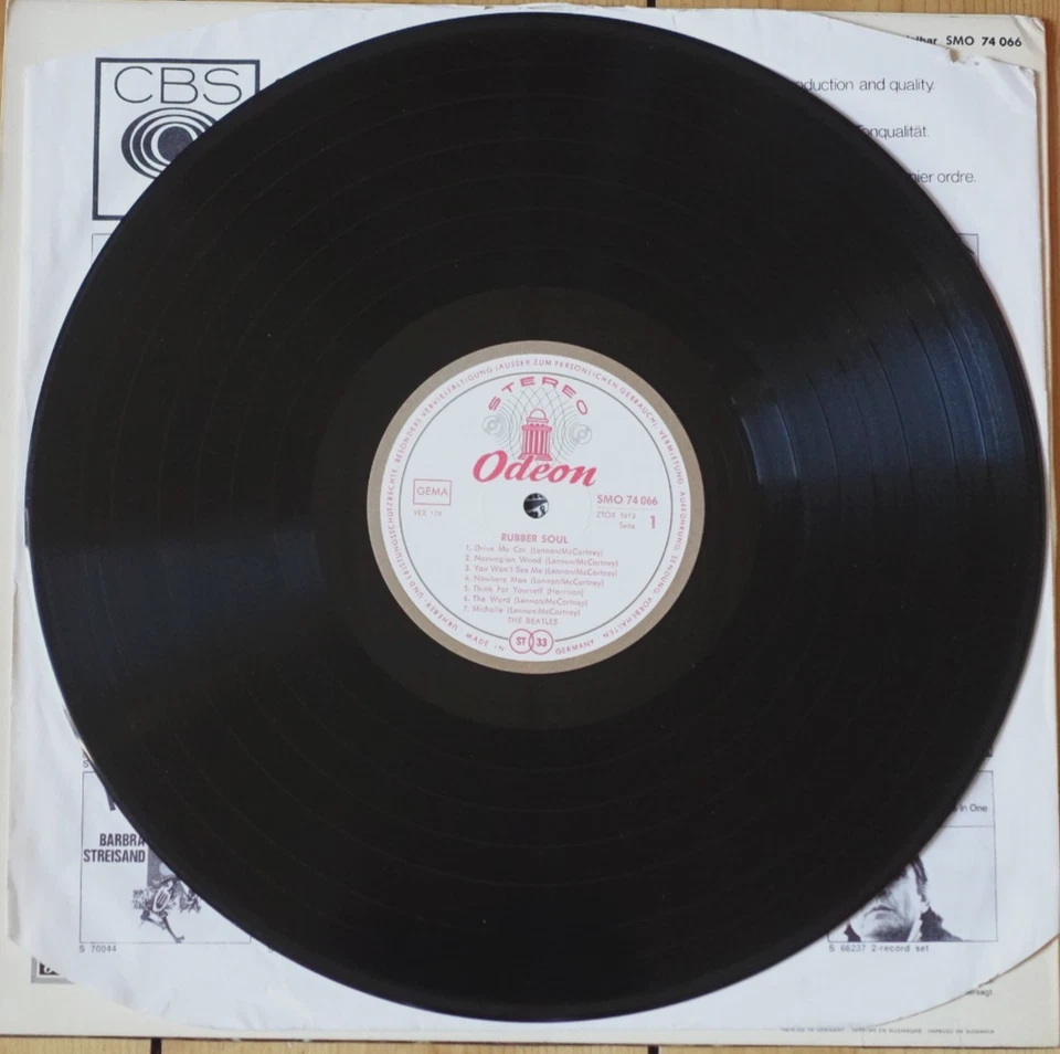 THE BEATLES- Rubber Soul -LP Vinyl, RE, 1968 Odeon SMO 74 066 DE - Bild 4 von 4