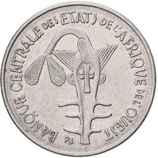 [#1550154] West African States, 100 Francs, 1967, Paris, Nickel, EF(40-45), KM:4
