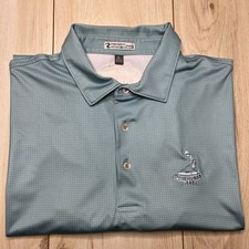 Pinehurst Peter Millar Golf Polo Shirt Men's Size XL 1895 Logo Polka Dots