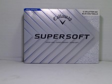 Callaway Supersoft Splatter 360 Blue Golf Balls - One Dozen - New - 2025