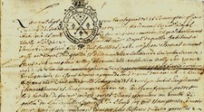 1734 Pergament Groslee Sale Vignes Von Notar ...