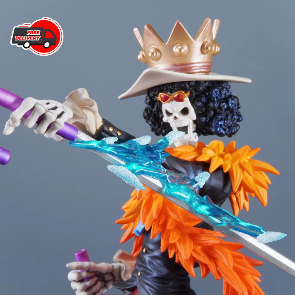 33cm Anime One Piece Brook Figure PVC Action Statue Model Desktop Toy ...