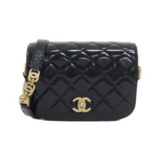 Chanel As3396 Calf Suede Shoulder Bag Women Black One Size