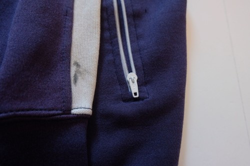 LACOSTE VTG 80s 90s RETRO FADED FULL ZIP TENNIS ACRYLIC JACKET BLUE MENs SZ M - Picture 8 of 8