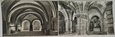 Kirchen Bauwerke: 2 x Santiago de Compostela Spanien Postkarten Lot Spain ~1960