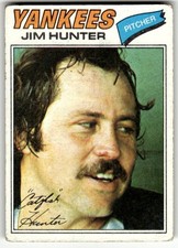 1977 Topps #280 Jim Hunter New York Yankees Baseball