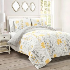 Aprile Reversible Soft Cotton Duvet Cover, 3 Piece Set, King,