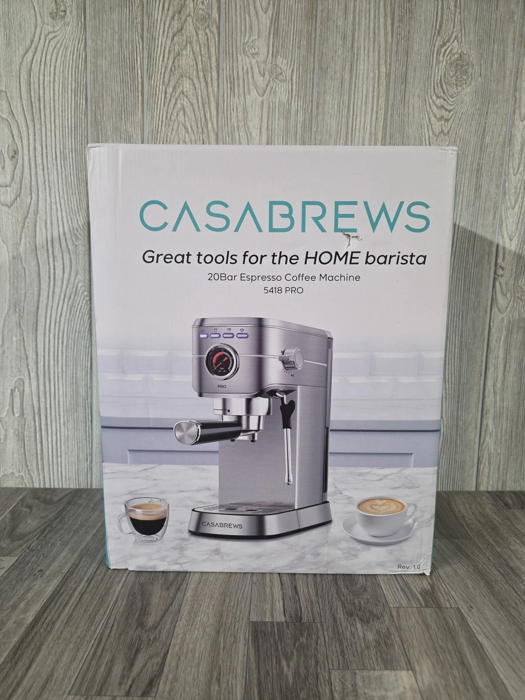 Casabrews 5418 Pro Espresso Machine 20 Bar, Upgraded Espresso Maker