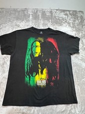 Zion Bob Marley T-Shirt Mens Size XL Black Rasta Color Block Graphic Band Tee