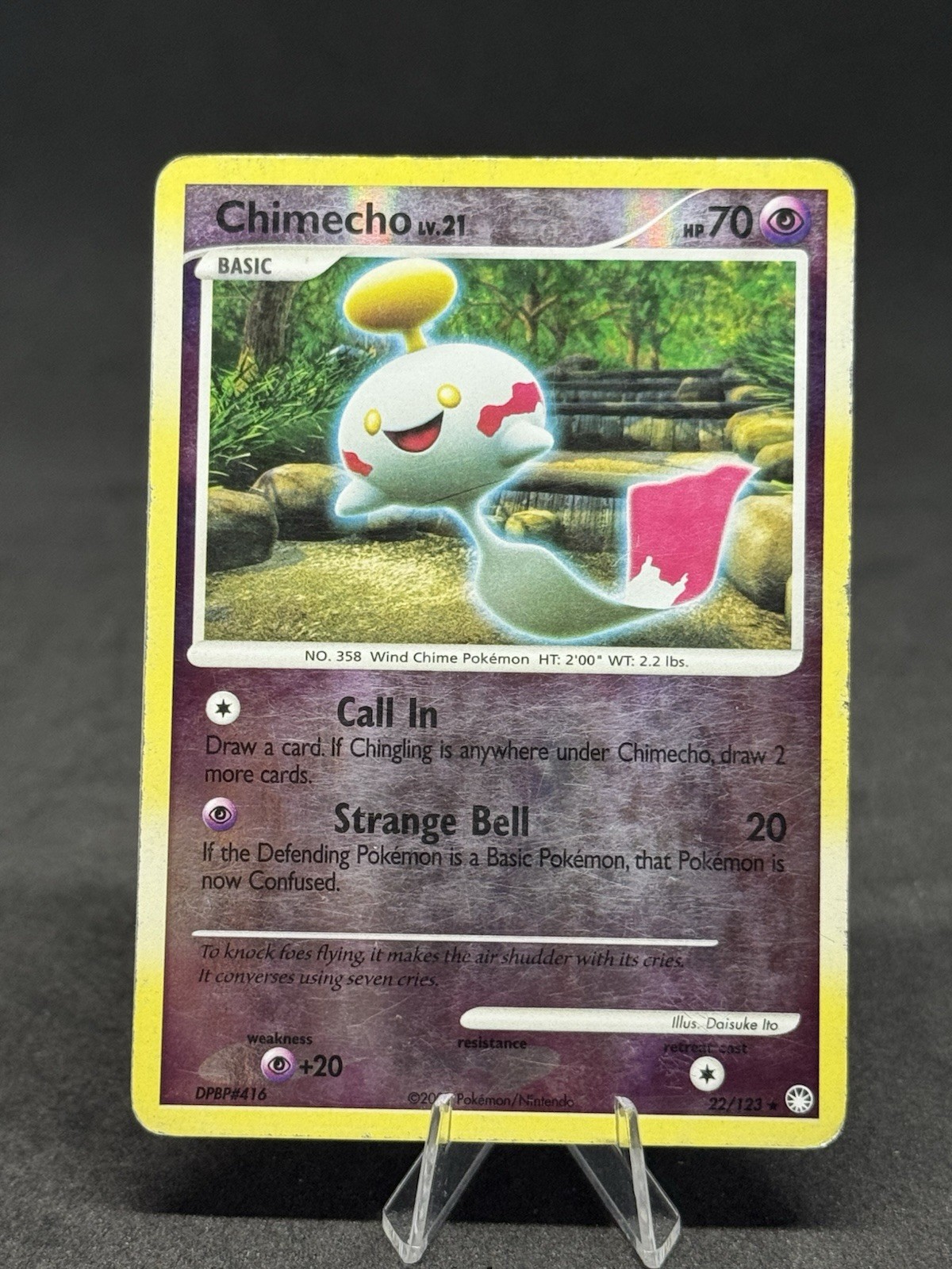 Chimecho 22/123 Mysterious Treasures Reverse Holo