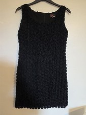 Yumi Little Black Rose Bud Dress Size 8.
