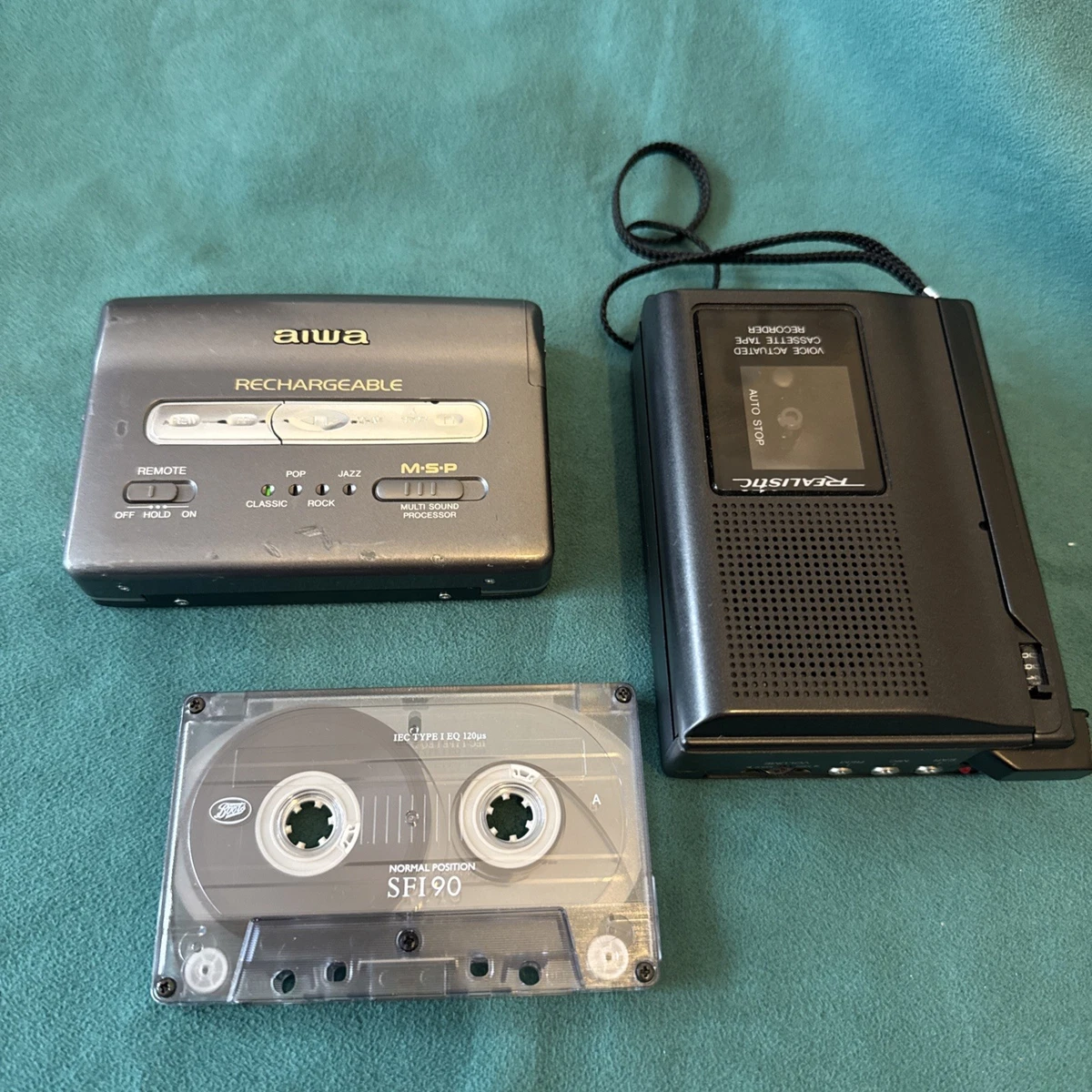 Preços baixos em Aiwa Mini Cassete Player (Walkman) toca-fitas