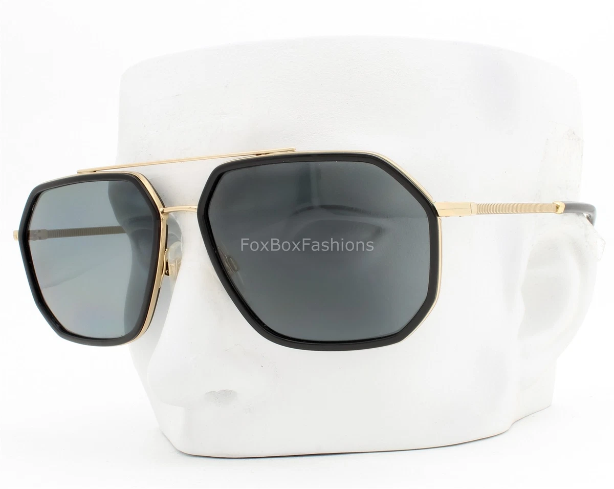DOLCE & GABBANA ドルチェアンドガッバーナ アビエイター ゴールドフレームサングラス ブラックレンズ 眼鏡 DG2248 Dolce&Gabbana Gold Aviator Sunglasses for Men for sale | eBay