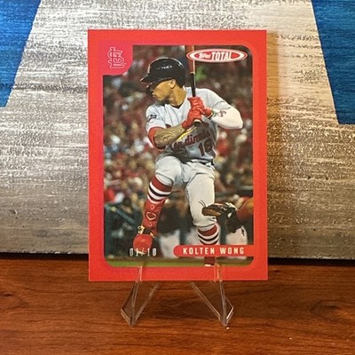 Topps 2020 Topps Total Kolten Wong Red Parallel /10 #12A St. Louis Cardinals