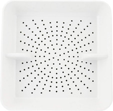 ABS Plastic Floor Sink Drain Strainer Drop-In Basket 8-1/2  W X 8-1/2  L X 2-1/...