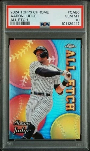 Aaron Judge 2024 Topps Chrome All Etch #CAE6 PSA 10 GEM MTNew York Yankees